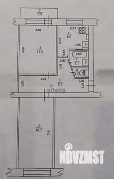 2-к квартира, вторичка, 47м2, 5/5 этаж
