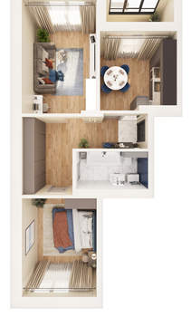 2-к квартира, вторичка, 63м2, 8/17 этаж