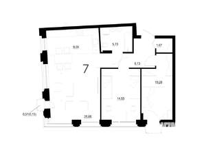 3-к квартира, вторичка, 78м2, 2/4 этаж