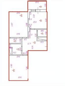 1-к квартира, вторичка, 65м2, 4/9 этаж
