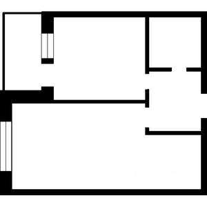 1-к квартира, вторичка, 46м2, 2/10 этаж