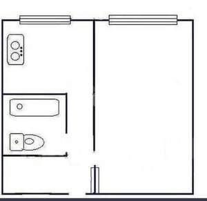 1-к квартира, вторичка, 32м2, 1/5 этаж