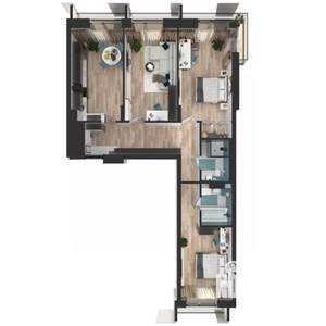 3-к квартира, вторичка, 86м2, 6/24 этаж