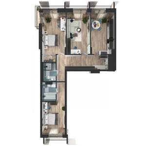 3-к квартира, вторичка, 86м2, 4/25 этаж