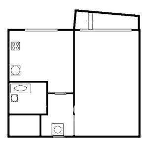1-к квартира, вторичка, 36м2, 4/9 этаж