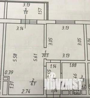 1-к квартира, вторичка, 38м2, 8/18 этаж