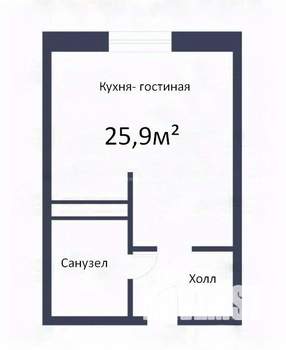 Студия квартира, вторичка, 26м2, 4/24 этаж