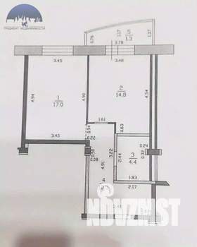 1-к квартира, вторичка, 46м2, 2/16 этаж