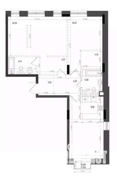 3-к квартира, вторичка, 99м2, 3/6 этаж