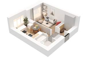 1-к квартира, вторичка, 33м2, 6/10 этаж