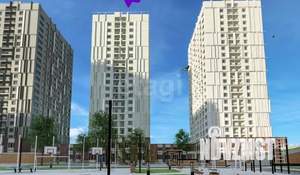 1-к квартира, строящийся дом, 36м2, 12/22 этаж