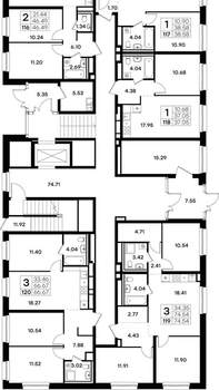 1-к квартира, вторичка, 37м2, 1/8 этаж