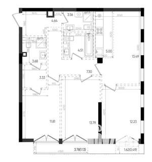 3-к квартира, вторичка, 85м2, 2/8 этаж