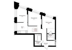 3-к квартира, вторичка, 53м2, 2/25 этаж