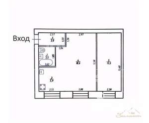 2-к квартира, вторичка, 45м2, 2/5 этаж