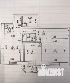 2-к квартира, вторичка, 66м2, 9/10 этаж