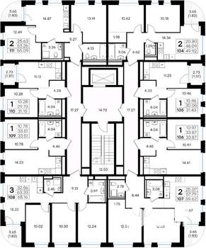 2-к квартира, вторичка, 50м2, 7/10 этаж