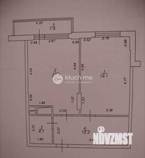1-к квартира, вторичка, 56м2, 14/20 этаж
