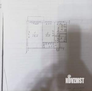 2-к квартира, вторичка, 44м2, 3/5 этаж