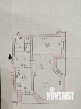 3-к квартира, вторичка, 82м2, 3/8 этаж