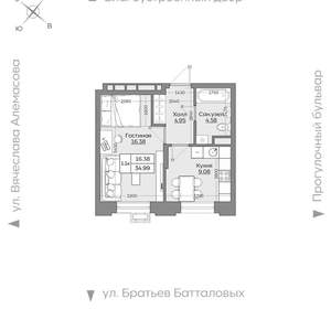 1-к квартира, вторичка, 35м2, 6/24 этаж