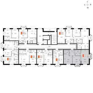 3-к квартира, вторичка, 69м2, 8/14 этаж