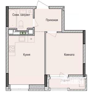 1-к квартира, вторичка, 37м2, 9/23 этаж