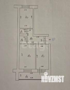 2-к квартира, вторичка, 53м2, 3/10 этаж