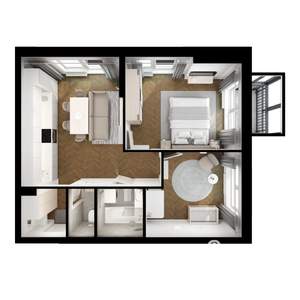 2-к квартира, вторичка, 54м2, 13/17 этаж