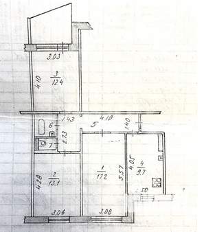 3-к квартира, вторичка, 66м2, 7/9 этаж