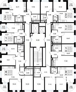 1-к квартира, вторичка, 34м2, 7/10 этаж