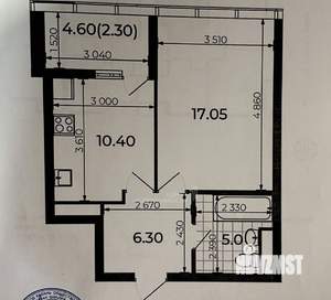 1-к квартира, вторичка, 41м2, 11/23 этаж