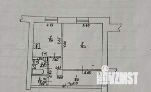 1-к квартира, вторичка, 40м2, 5/5 этаж