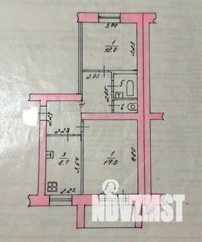 2-к квартира, вторичка, 51м2, 5/5 этаж