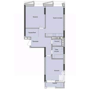2-к квартира, вторичка, 69м2, 10/23 этаж