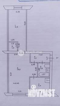 2-к квартира, вторичка, 44м2, 3/5 этаж