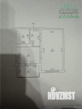 1-к квартира, вторичка, 38м2, 7/19 этаж
