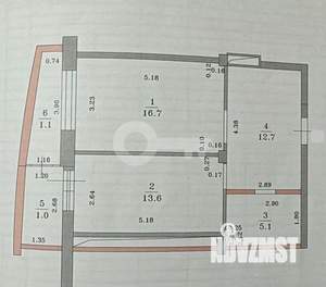 1-к квартира, вторичка, 48м2, 10/19 этаж