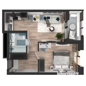 1-к квартира, вторичка, 43м2, 5/23 этаж