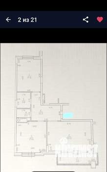 2-к квартира, вторичка, 69м2, 2/5 этаж