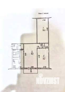 3-к квартира, вторичка, 57м2, 1/5 этаж
