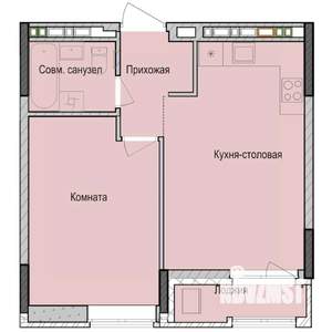 1-к квартира, строящийся дом, 42м2, 10/23 этаж