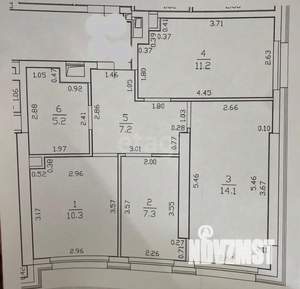 2-к квартира, вторичка, 55м2, 2/25 этаж
