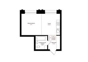 1-к квартира, вторичка, 30м2, 3/25 этаж
