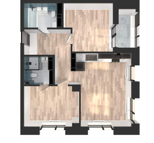 2-к квартира, вторичка, 58м2, 13/23 этаж