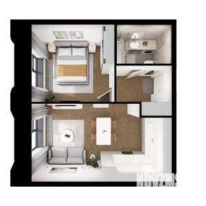 1-к квартира, вторичка, 41м2, 6/8 этаж