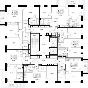 1-к квартира, вторичка, 40м2, 7/8 этаж
