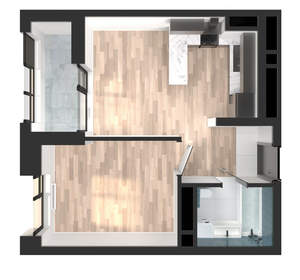 1-к квартира, вторичка, 39м2, 16/23 этаж