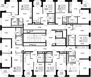 2-к квартира, вторичка, 49м2, 2/11 этаж