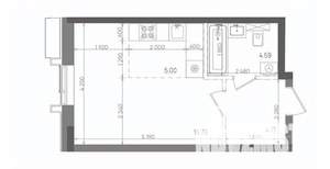 1-к квартира, вторичка, 30м2, 9/22 этаж